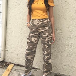 Camo cargo pants